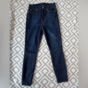 7 For All Mankind Highwaist Ankle Skinny Jeans